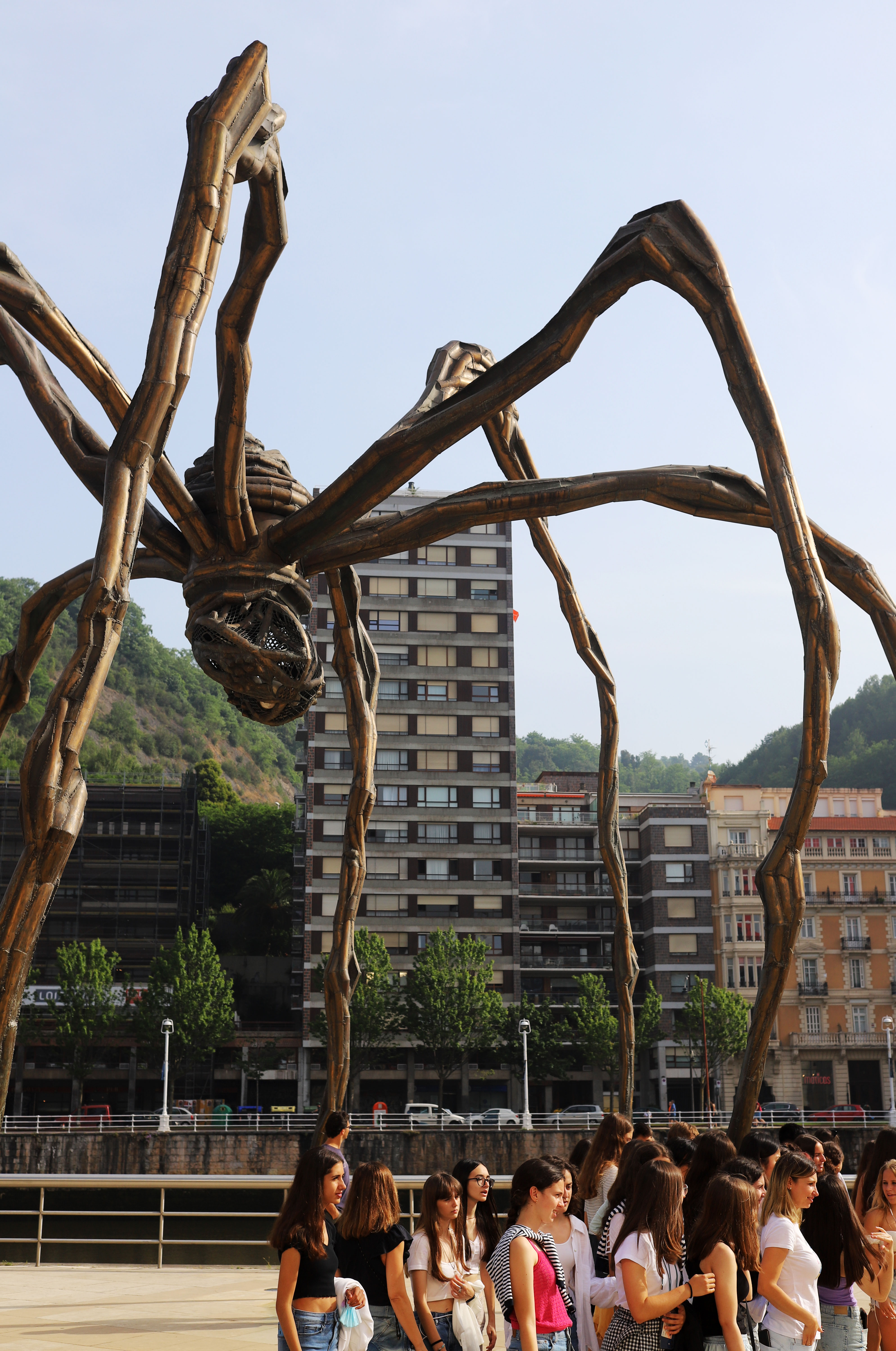 Maman by Lousie Bourgeoise, appearing to prey on disinterested students