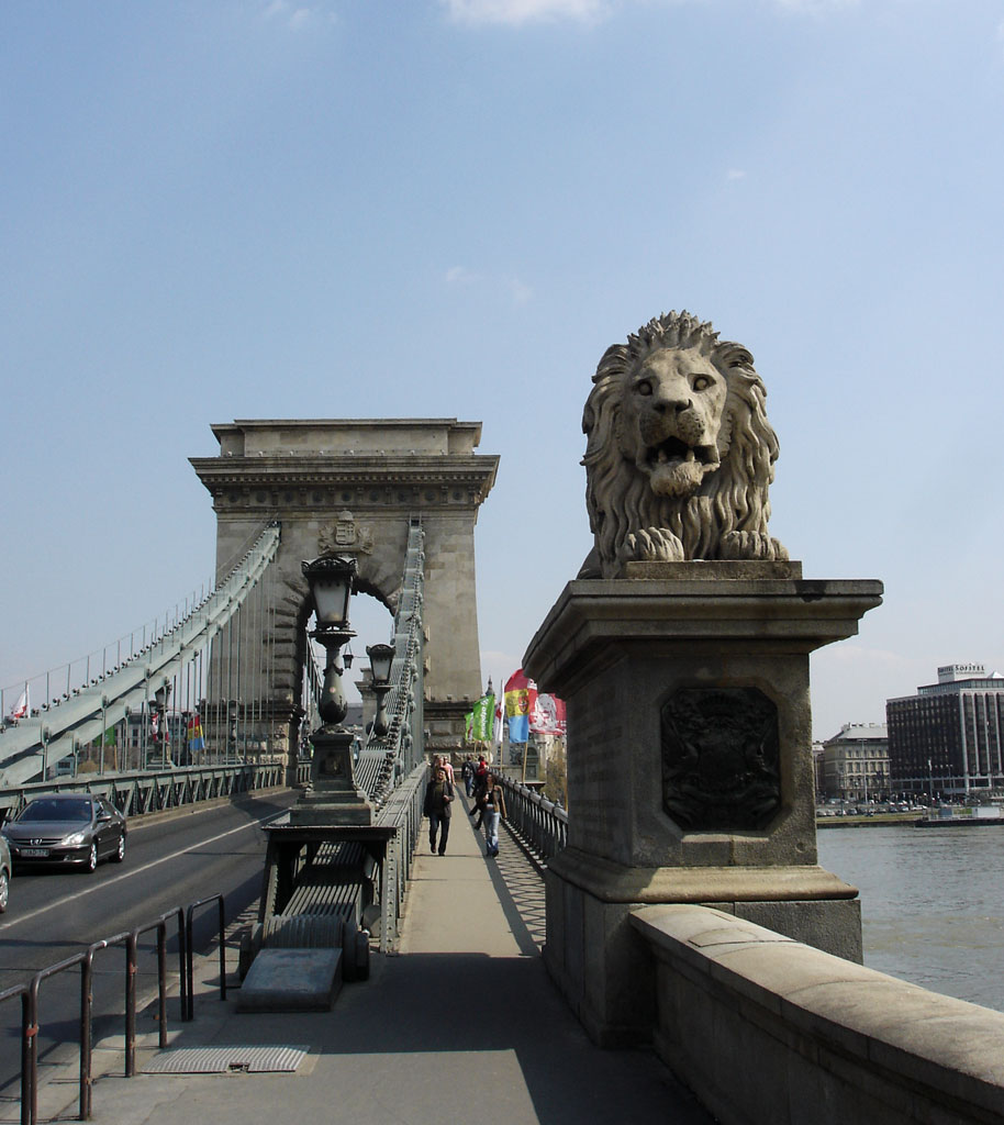 Lion on bridge guard